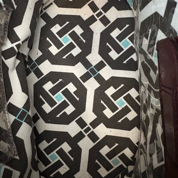 Juicy Couture Brown Woven Tote with Gold Accents - Picture 9 of 13